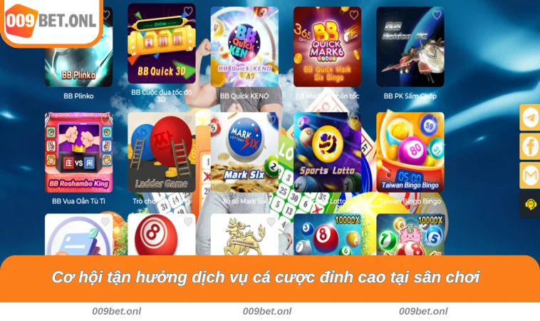 Cơ hội tận hưởng dịch vụ cá cược đỉnh cao tại sân chơi