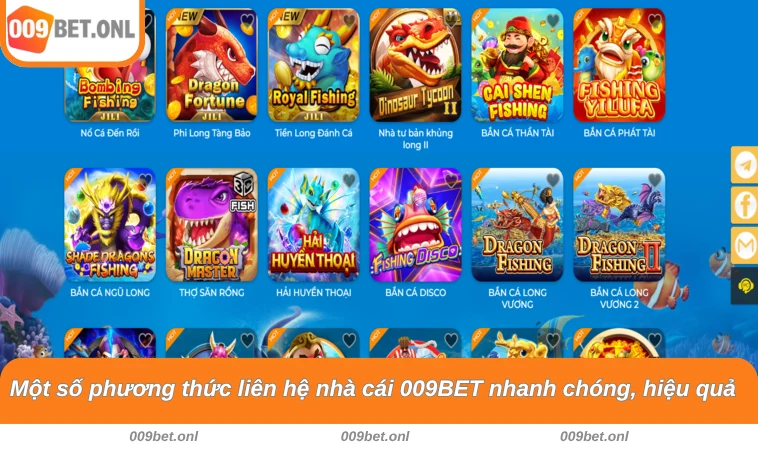 Một số phương thức liên hệ nhà cái 009BET nhanh chóng, hiệu quả