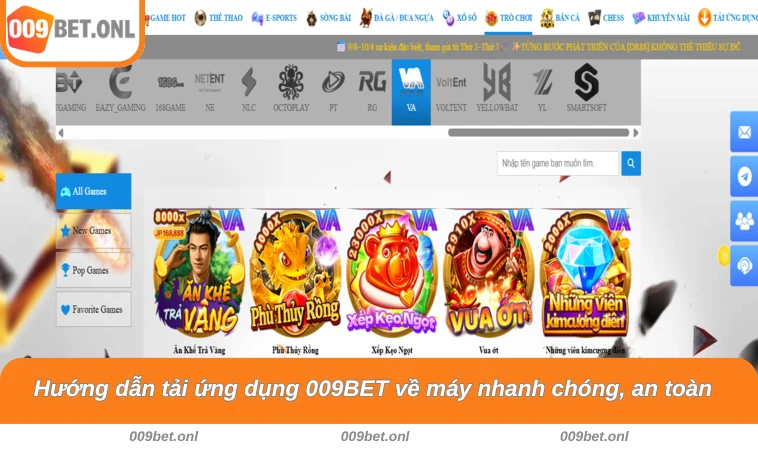 Hướng dẫn tải ứng dụng 009BET về máy nhanh chóng, an toàn