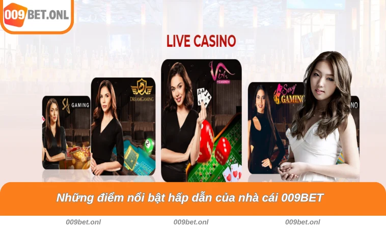 Những điểm nổi bật hấp dẫn của nhà cái 009BET